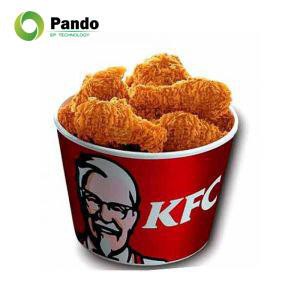 ถังกระดาษที่ใช้แล้วทิ้งสำหรับไก่ทอด